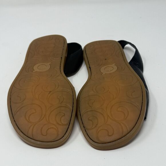 Born Inlet Sandals Womens 8 M Black Leather Open Toe Comfort Slingback Boho - Picture 16 of 16